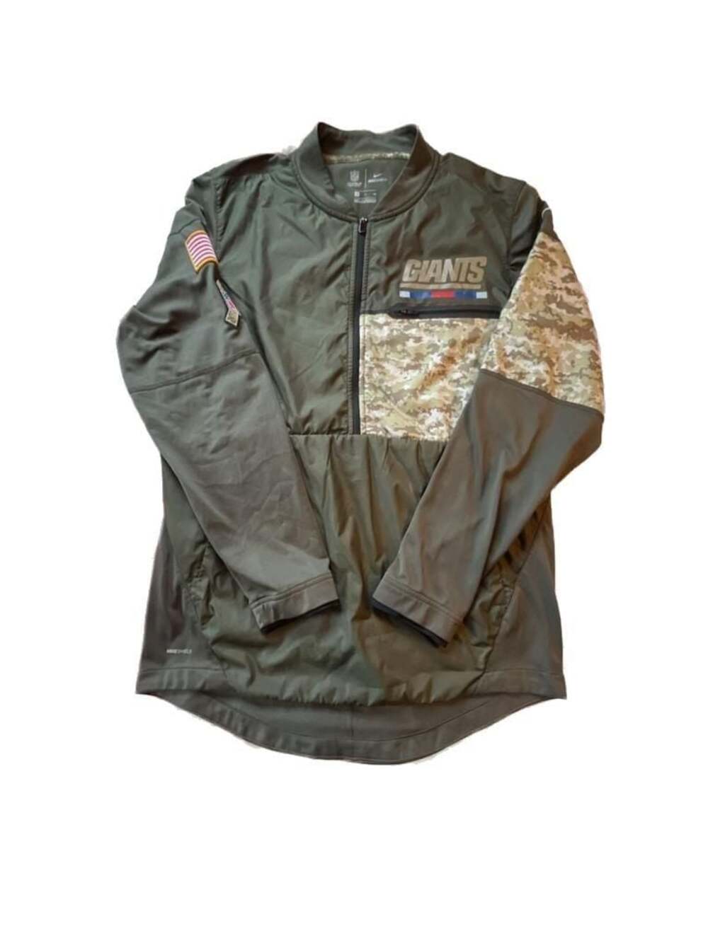 Nike New York Giants Salute to Service Shield Quarter Zip Jacket Size S